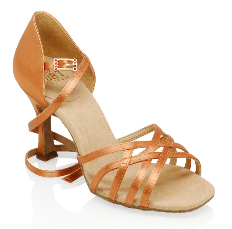 Ray Rose 860-X Kalahari Xtra Ultra Flex Light Tan satin ladies latin dance shoes