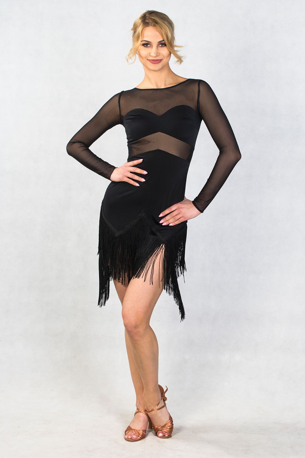 Borgia Black Latin Cabaret dress