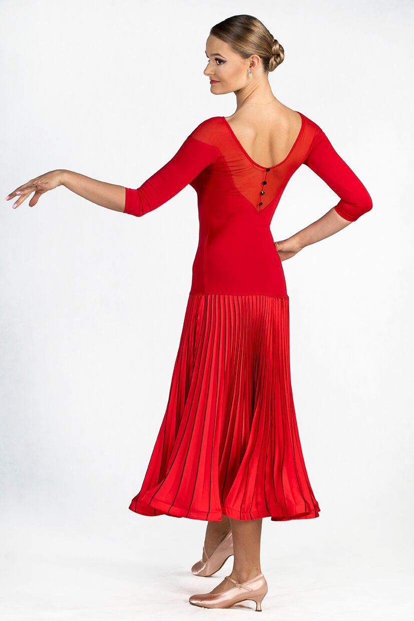 5th Ave Red ballroom dress