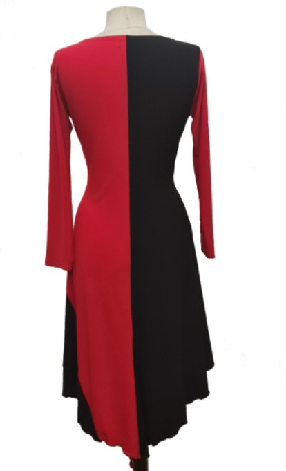 Black Red Tango dress
