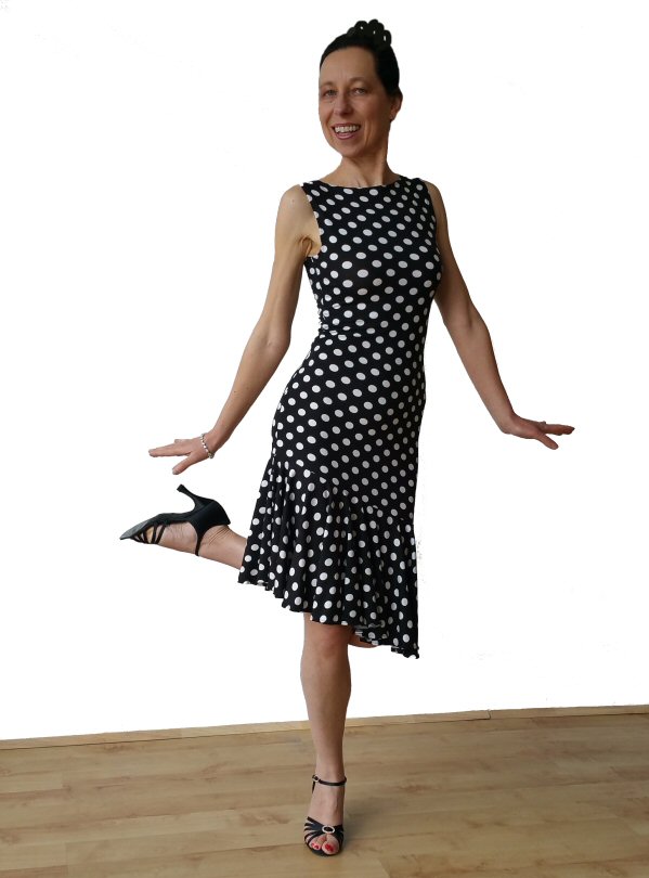 Polka dots Latin practice dress