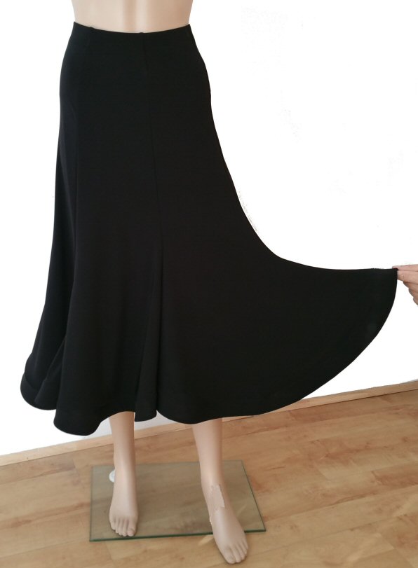 Bell shape Ballroom skirt with crinoline hem