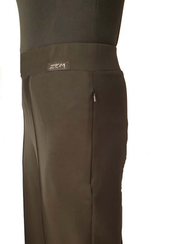 Heavenly stretchy mens trousers zip pocket closed