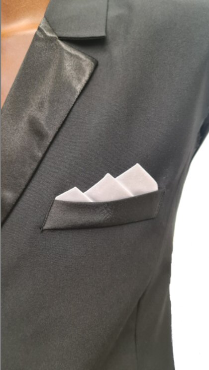 Detachable hankie for American Smooth jacket