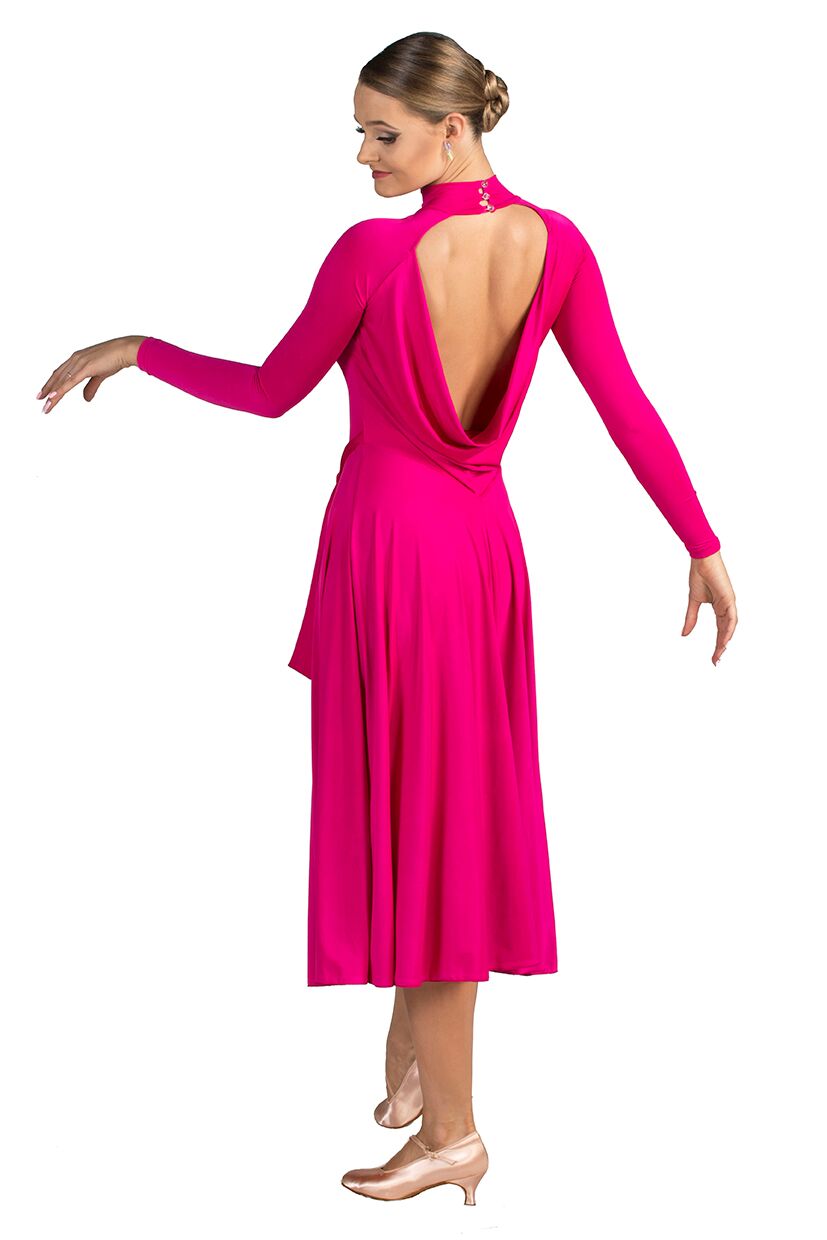 Liberty pink high slit dress