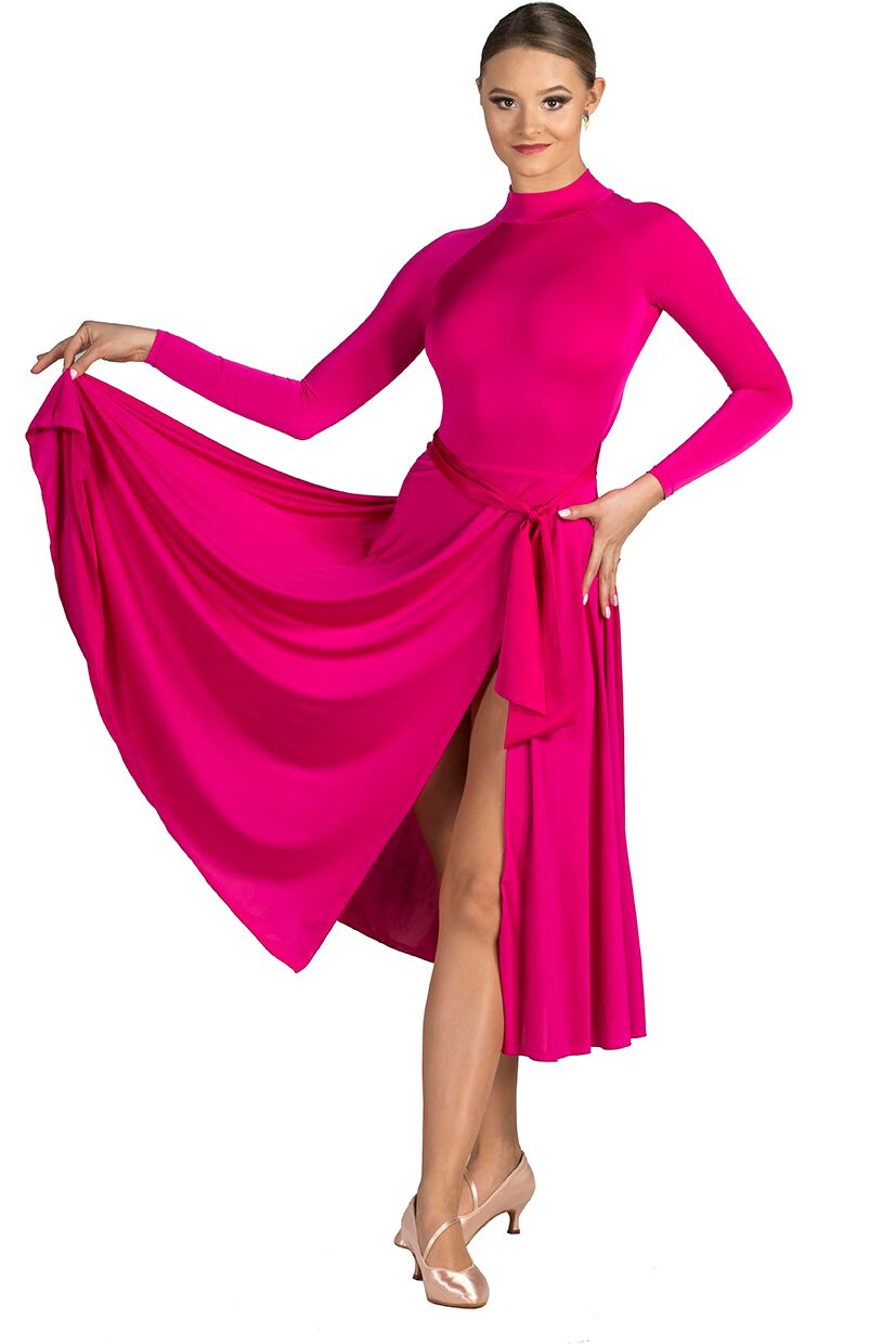 Liberty pink high slit dress