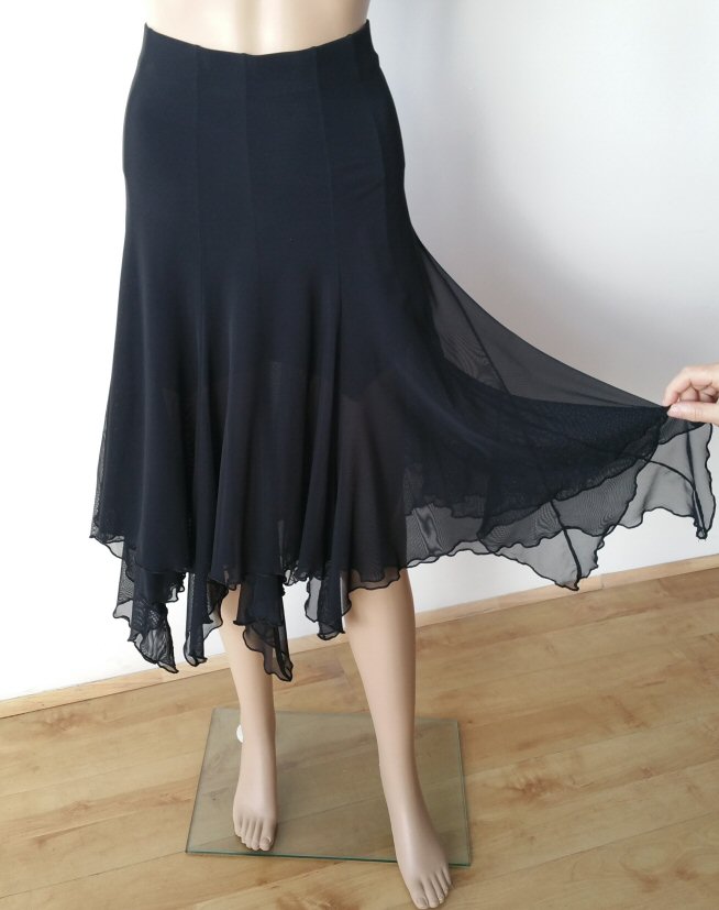 Light, flowy, two layer mesh Ballroom skirt