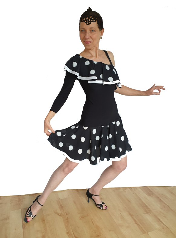 Latin dress Polka dots