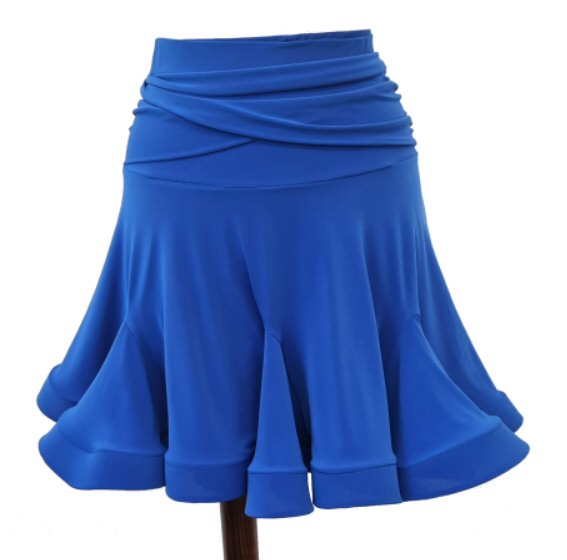 Latin skirt with crossed belt effect